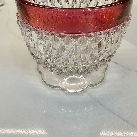 Indiana Glass Co. ruby flashed creamer & open sugar bowl set 1960… - Picture 9 of 16